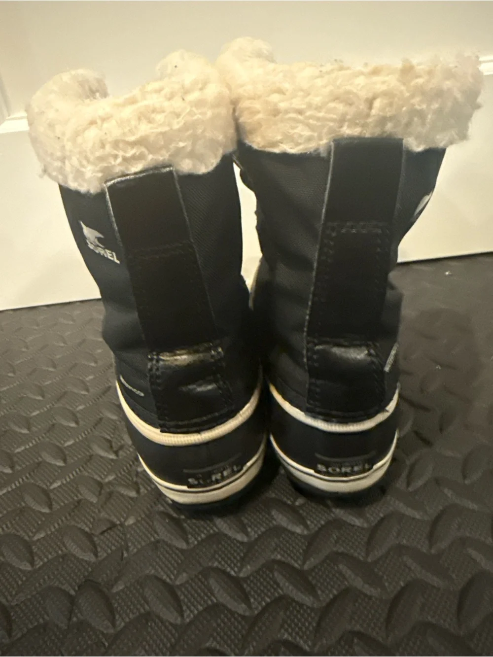 Sorel Kids Black and Cream Snow Boots
